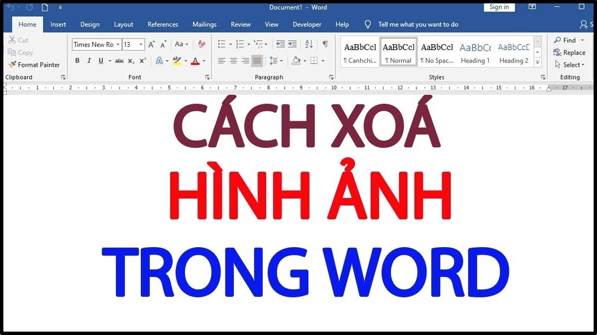 Cách xóa ảnh trong Word nhanh, đơn giản ai cũng làm được